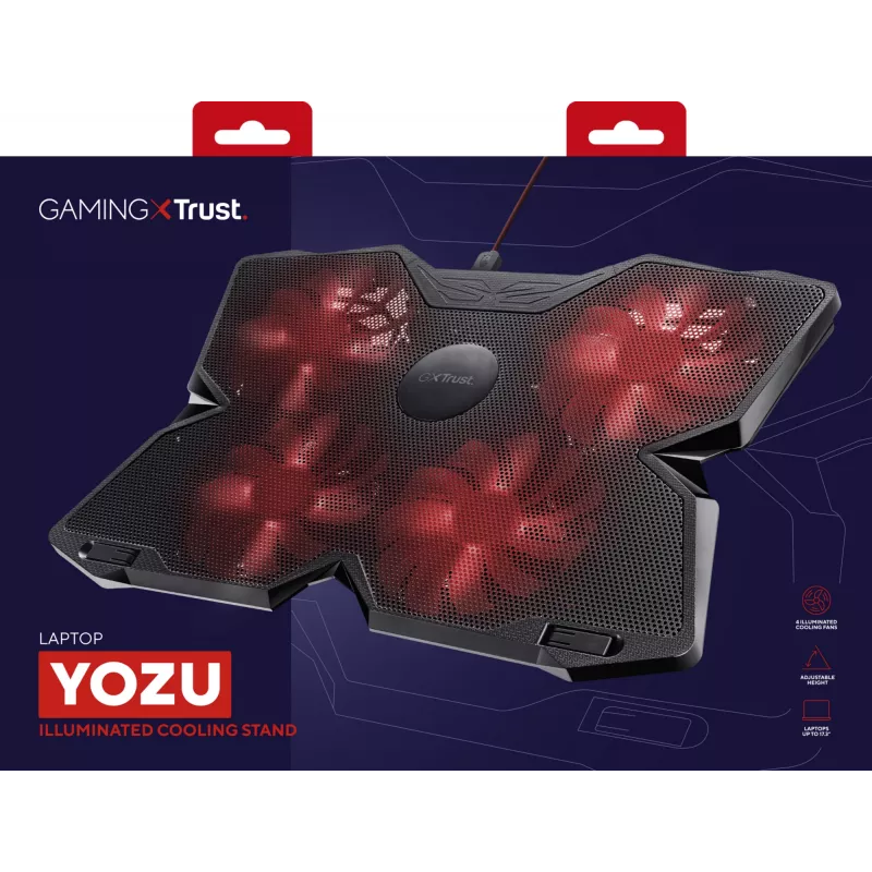 Trust GXT 278 sülearvuti jahutusalus 43.9 cm (17.3 tolli) Must