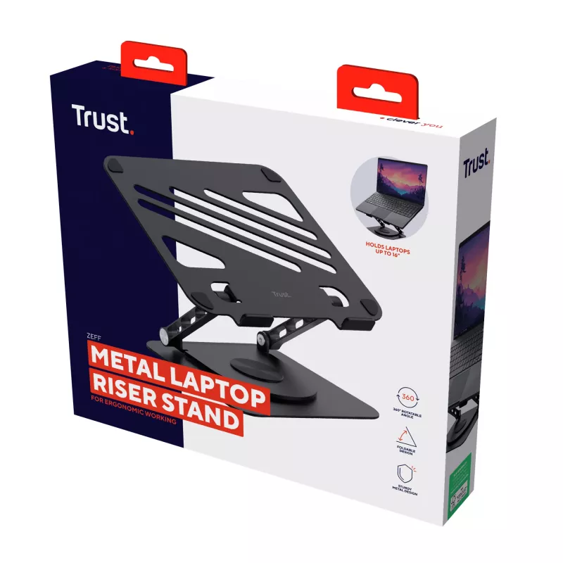 Trust Zeff sülearvuti alus Must 40.6 cm (16 tolli)
