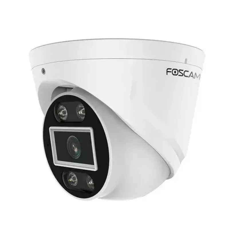 IP-turvakaamera Foscam T5EP 5MP PoE kuppel, 3072×1728, 4 mm objektiiv, PoE (IEEE 802.3af), IP66, öine nägemine 20 m, microSD kuni 256 GB