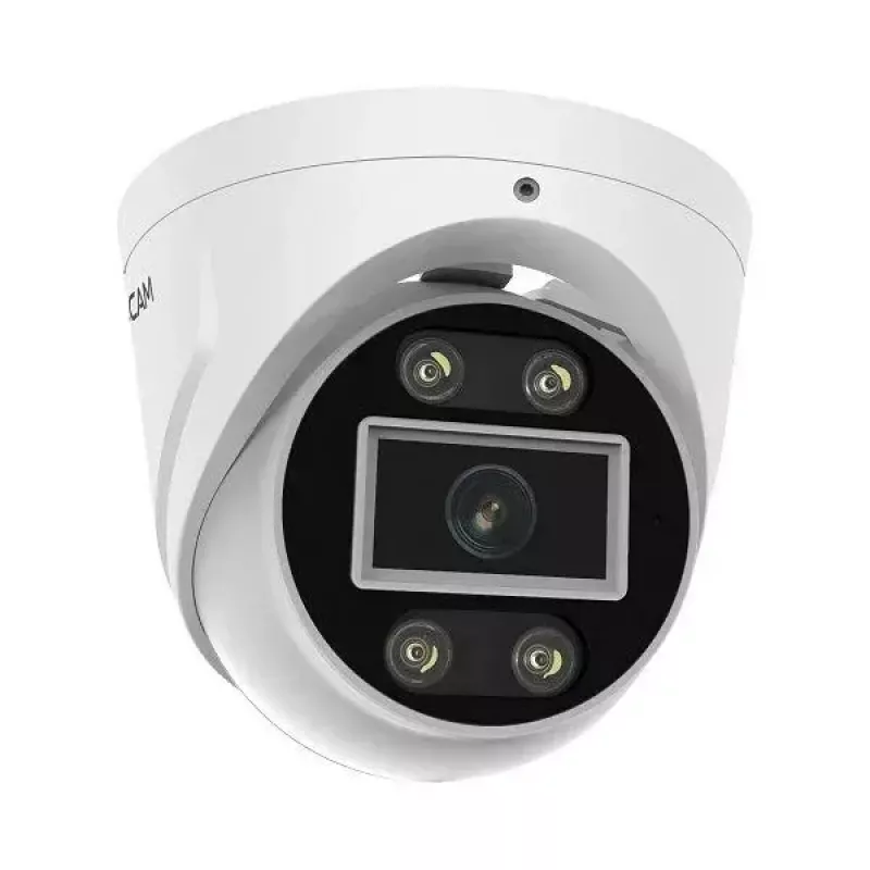 IP-turvakaamera Foscam T5EP 5MP PoE kuppel, 3072×1728, 4 mm objektiiv, PoE (IEEE 802.3af), IP66, öine nägemine 20 m, microSD kuni 256 GB
