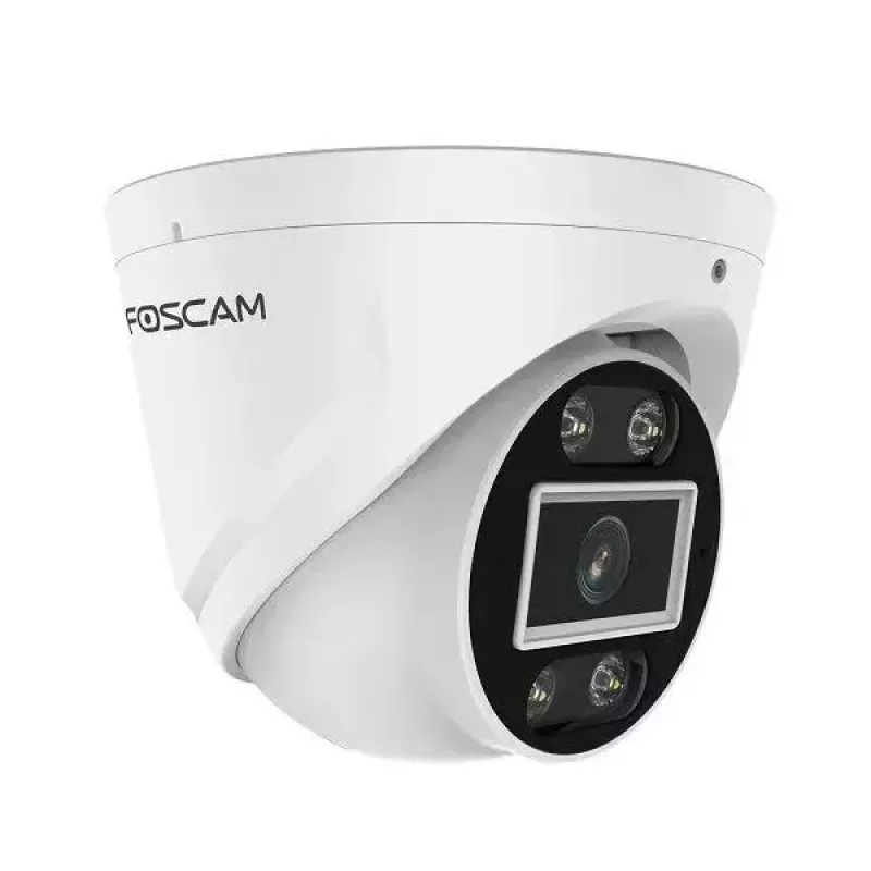 IP-turvakaamera Foscam T5EP 5MP PoE kuppel, 3072×1728, 4 mm objektiiv, PoE (IEEE 802.3af), IP66, öine nägemine 20 m, microSD kuni 256 GB