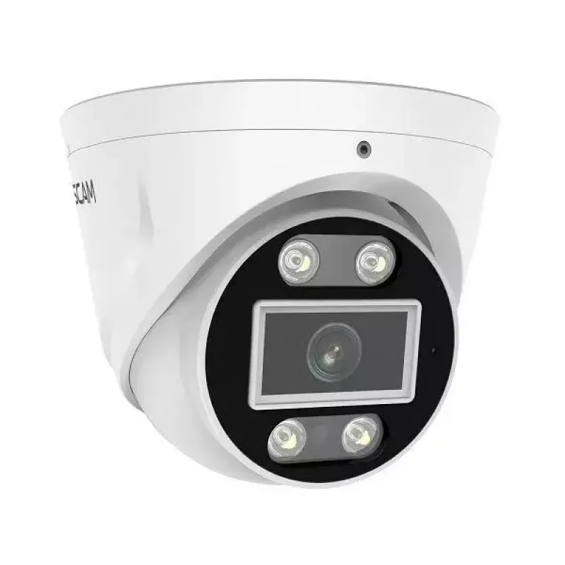 IP-turvakaamera Foscam T5EP 5MP PoE kuppel, 3072×1728, 4 mm objektiiv, PoE (IEEE 802.3af), IP66, öine nägemine 20 m, microSD kuni 256 GB