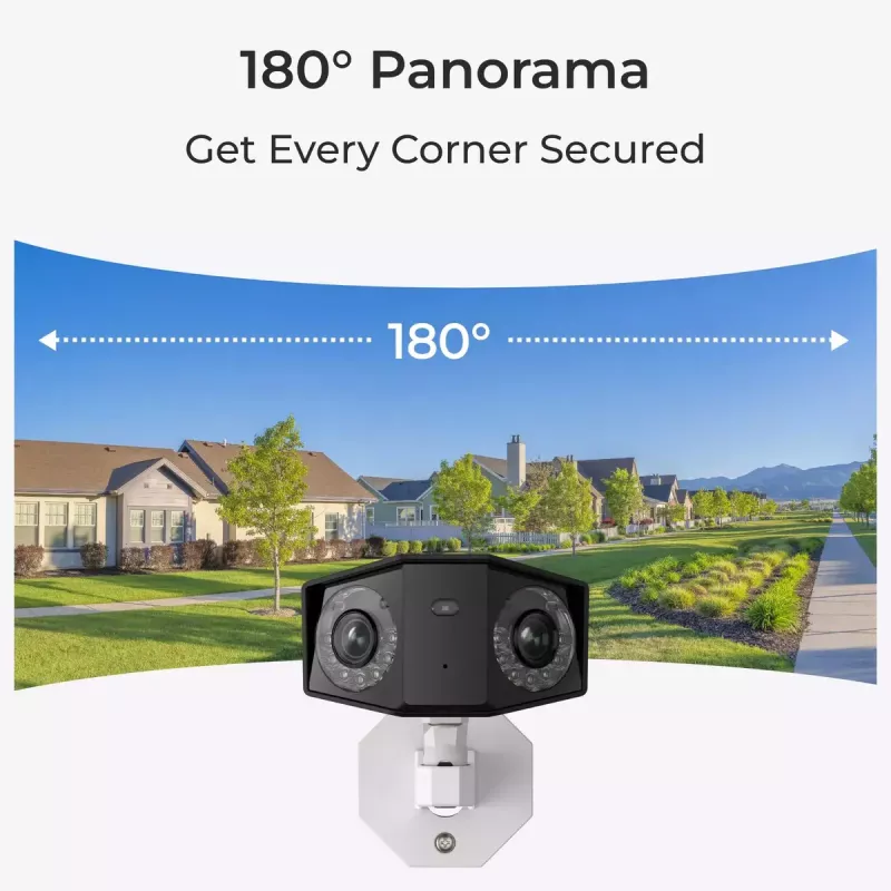 IP-turvakaamera Reolink Duo P730 4K, 8 MP, 4608×1728 @20 fps, PoE/DC, IP66, PIR, 30 m IR, MicroSD kuni 256 GB