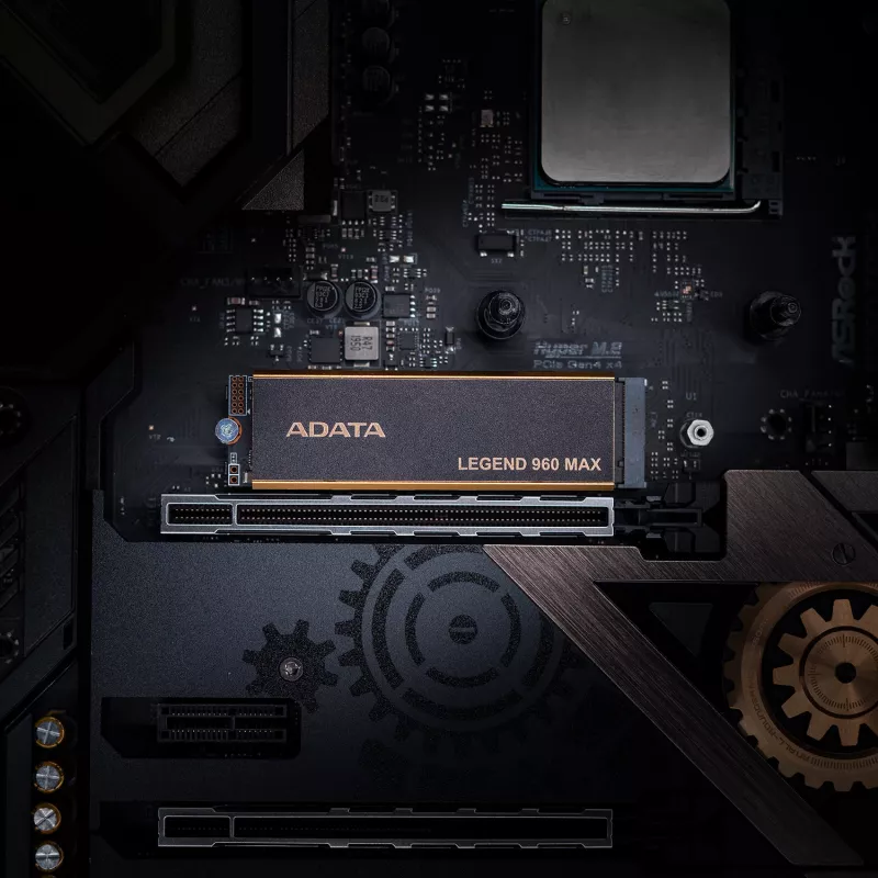 Sisemine M.2 2280 NVMe SSD ADATA LEGEND 960 MAX 1 TB PCIe 4.0, lugemiskiirus 7400 MB/s, kirjutamiskiirus 6000 MB/s, 3D NAND