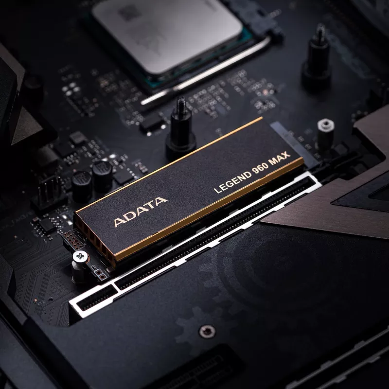 Sisemine M.2 2280 NVMe SSD ADATA LEGEND 960 MAX 1 TB PCIe 4.0, lugemiskiirus 7400 MB/s, kirjutamiskiirus 6000 MB/s, 3D NAND