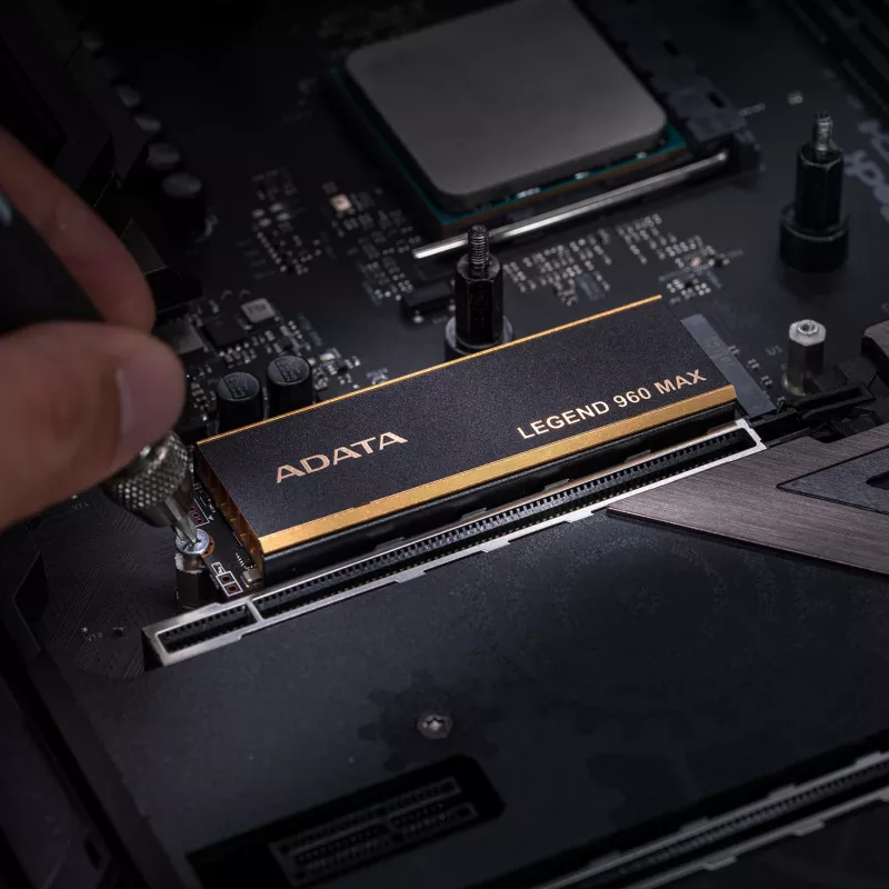 Sisemine M.2 2280 NVMe SSD ADATA LEGEND 960 MAX 1 TB PCIe 4.0, lugemiskiirus 7400 MB/s, kirjutamiskiirus 6000 MB/s, 3D NAND