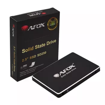 2.5-tolline SATA III SSD AFOX SD250-512GN, 512 GB, TLC, lugemiskiirus 500 MB/s, kirjutamiskiirus 450 MB/s