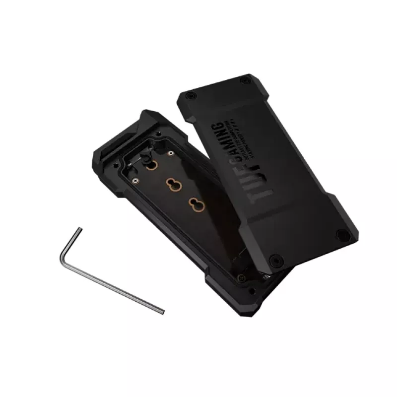 SSD enclosure ASUS ESD-T1A/BLK/G/AS — M.2 (SATA/PCIe) single-bay, USB-C 3.2 Gen2, 10 Gbit/s, Must, key lock