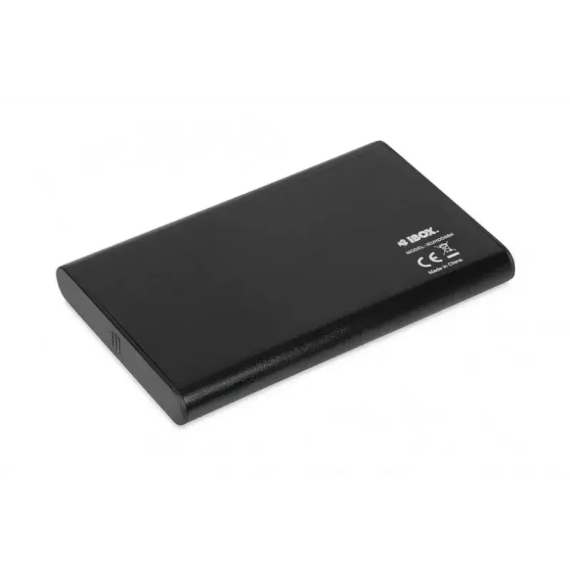 HDD/SSD-korpus IBOX HD-05 must — 2,5-tolline SATA III, USB 3.2 Gen 1 (5 Gbit/s), Mikro-USB B, UASP, kuni 10 TB