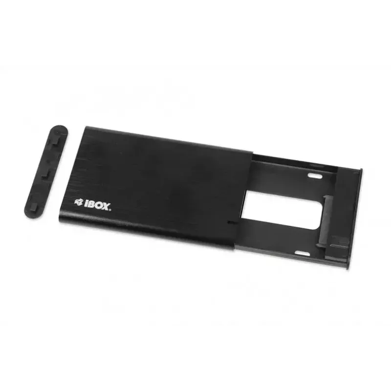HDD/SSD-korpus IBOX HD-05 must — 2,5-tolline SATA III, USB 3.2 Gen 1 (5 Gbit/s), Mikro-USB B, UASP, kuni 10 TB
