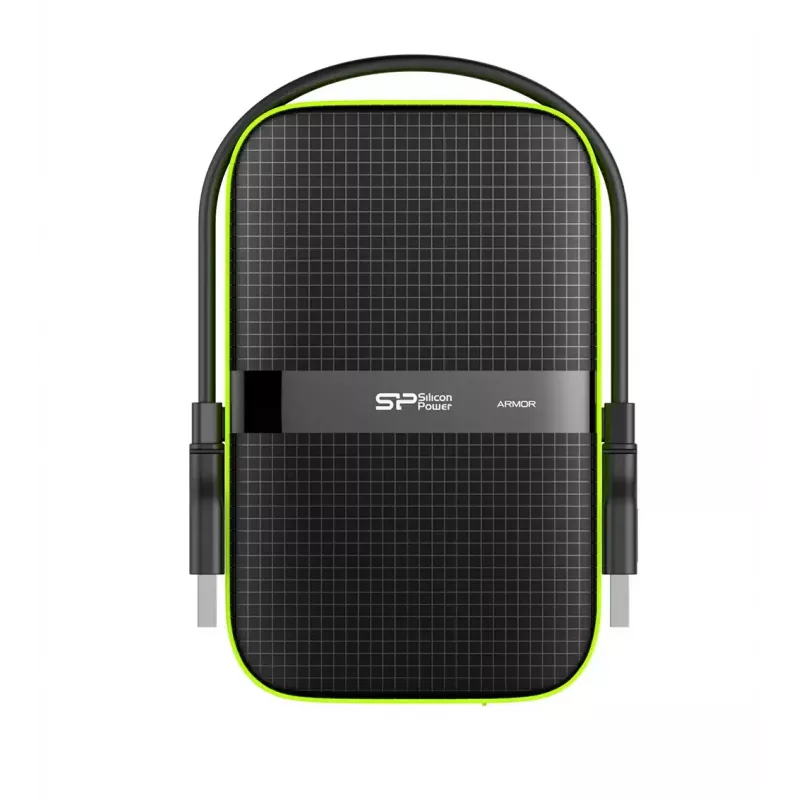 Väline HDD Silicon Power Armor A60 1 TB 2,5 tolli USB 3.2 Gen 1, põrutuskindel, AES-256, must