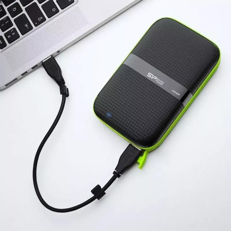 Väline HDD Silicon Power Armor A60 1 TB 2,5 tolli USB 3.2 Gen 1, põrutuskindel, AES-256, must