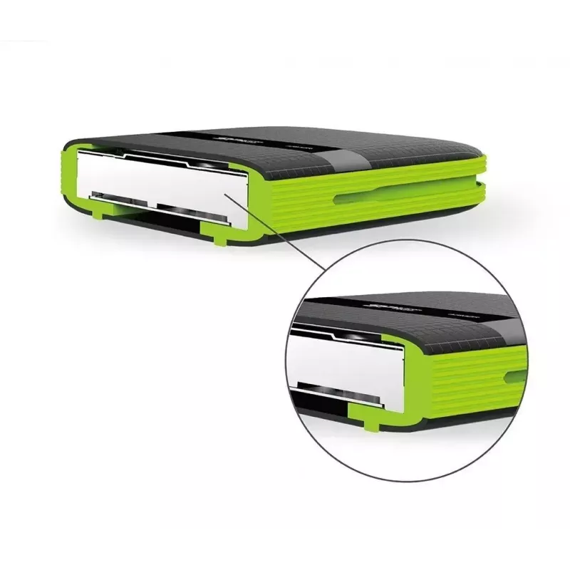 Väline HDD Silicon Power Armor A60 1 TB 2,5 tolli USB 3.2 Gen 1, põrutuskindel, AES-256, must