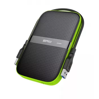Väline HDD Silicon Power Armor A60 1 TB 2,5 tolli USB 3.2 Gen 1, põrutuskindel, AES-256, must