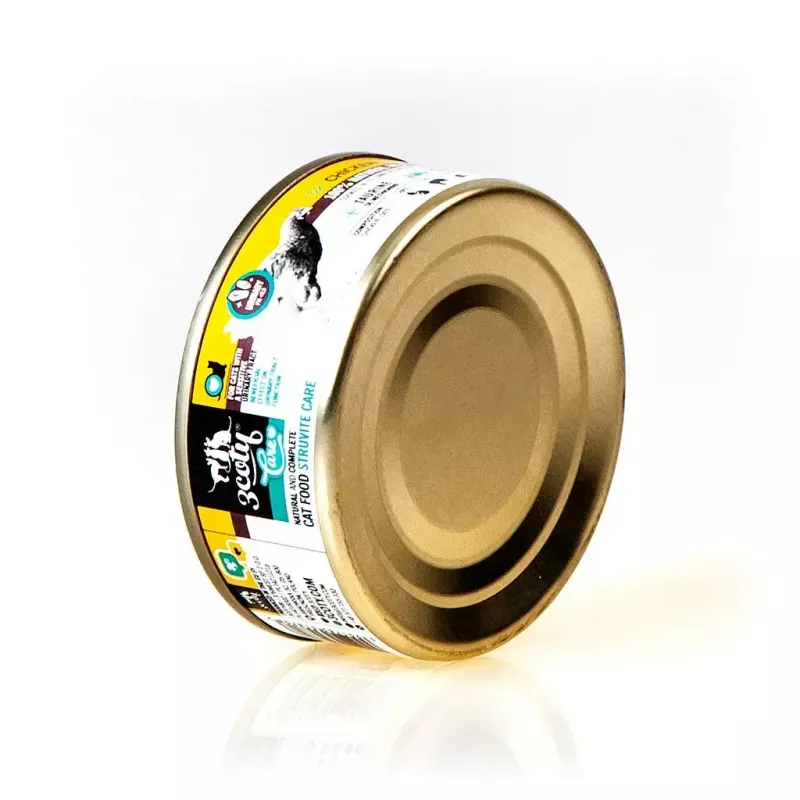 Märg kassitoit 3coty Chicken Struvite care 80 g — märgtoidu kotike, täiskasvanud kassid, kana, täisväärtuslik toit