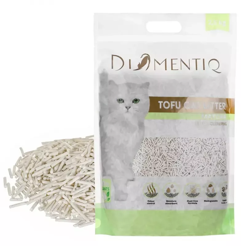 Pehmendav tofu kassiliiv DIAMENTIQ Matcha Ultra, hernekiust, tolmuvaba, 2,5 kg