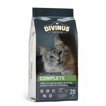 Kuiv kassitoit DIVINUS Cat Complete 20 kg — täiskasvanud kasside hooldustoit, kana, 30% valku, 12% rasva