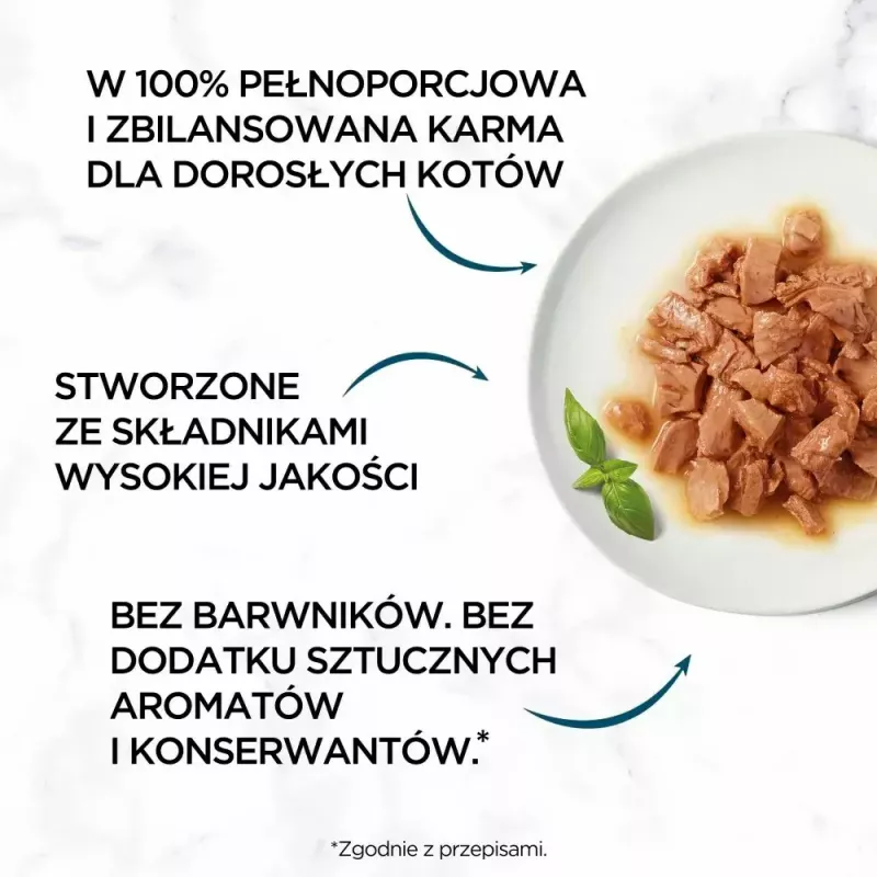 Märg kassitoit Purina Nestlé GOURMET Perle Mini fileed kastmes, kotikesed 60 x 85 g, täiskasvanud kassid, 80% niiskust