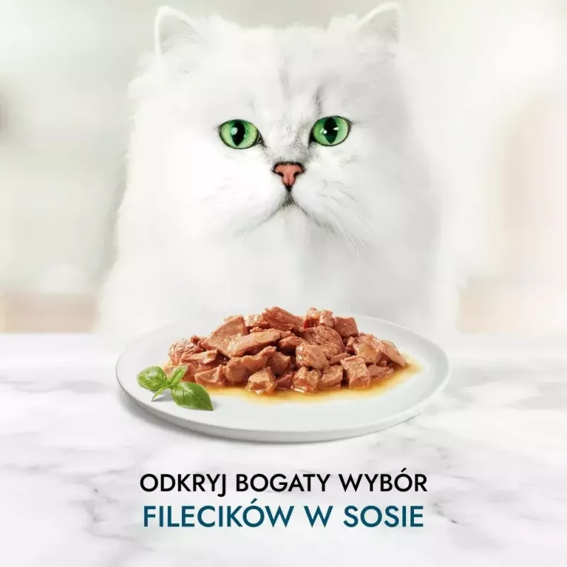 Märg kassitoit Purina Nestlé GOURMET Perle Mini fileed kastmes, kotikesed 60 x 85 g, täiskasvanud kassid, 80% niiskust
