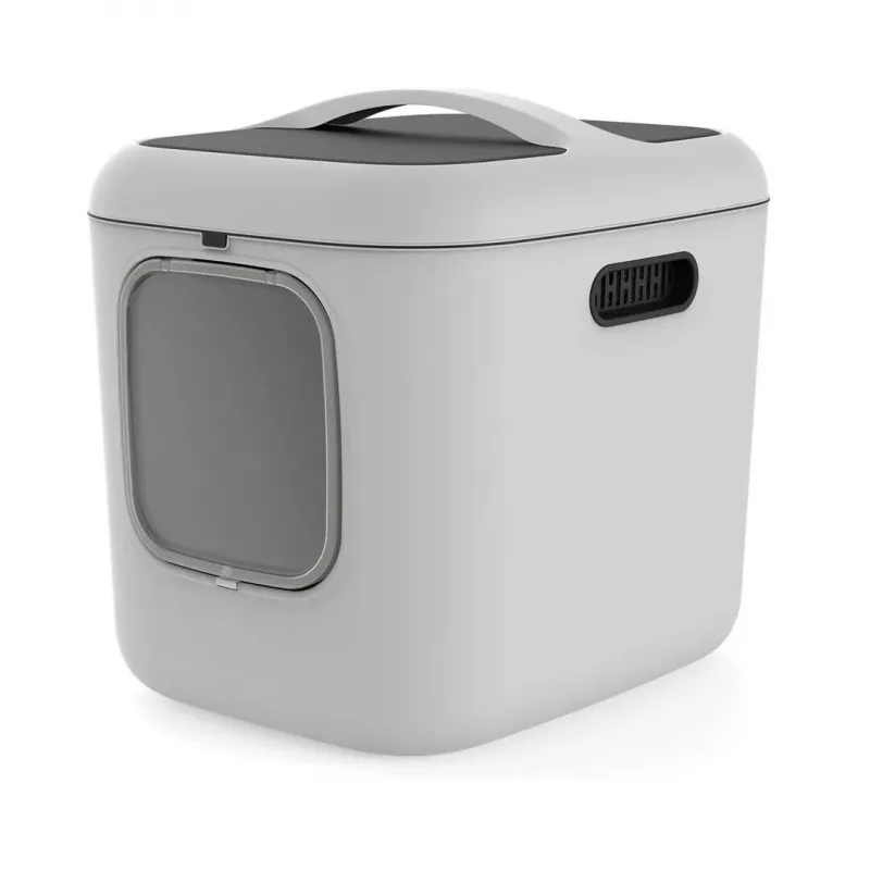 rotho Kassiliivakast Biala XL — suur plastist kassiliivakast, valge, 499×614×576 mm, süsinikfilter, riputusaas