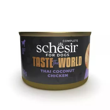Märg koeratoit Agras Pet Foods Schesir Taste the World 150 g — Kana, gluteenivaba, täiskasvanud, purk