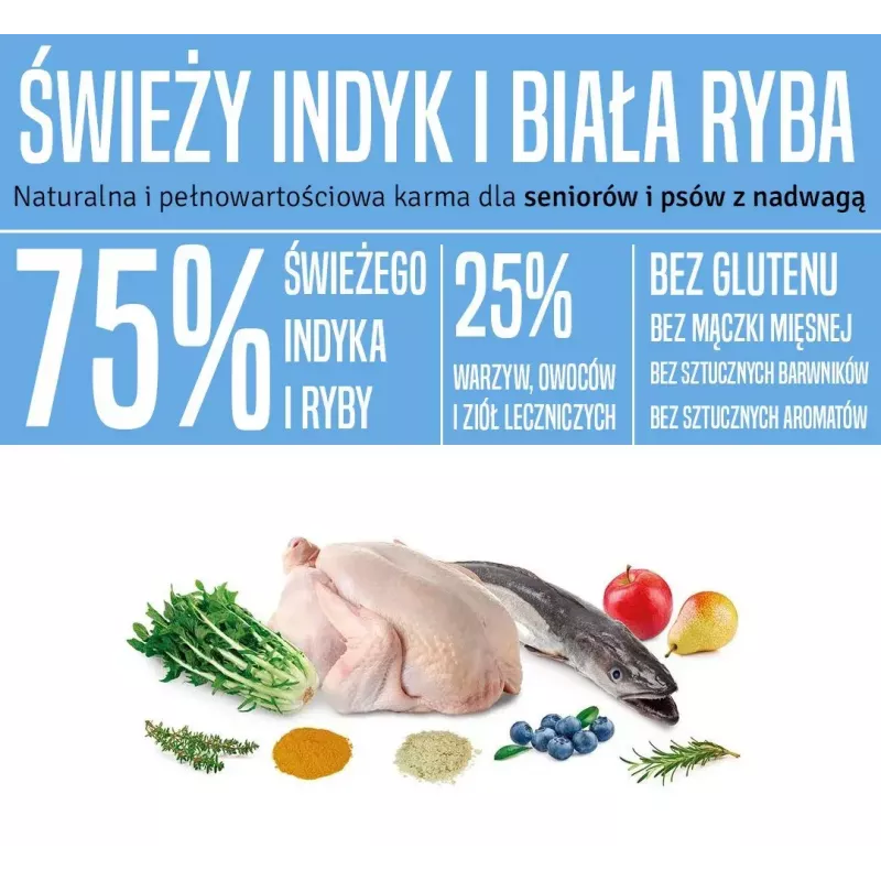 Kuiv koeratoit ARQUIVET Fresh Senior & Light kalkun ja kala, 10 kg, 26% valku, 10% rasva