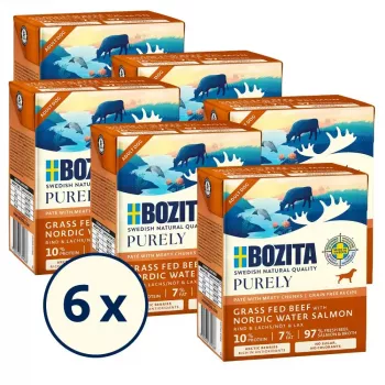 Märg koeratoit BOZITA Purely Beef & Salmon Adult 370 g, teraviljavaba, kõikidele tõugudele