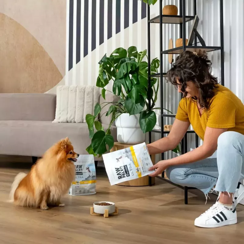 Kuiv koeratoit VETEXPERT RAW PALEO Ultra Mini Adult Turkey 2 kg — täiskuivtoit väikest tõugu täiskasvanud koertele, valk 24,5%, rasv 14%