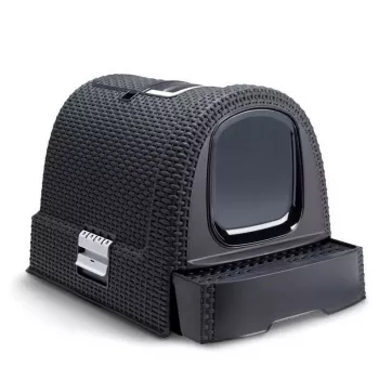 Kassiliivakast Curver Pet Life Kuweta Antracyt — plastikust kassiliivakast, 385×510×395 mm, 2,41 kg, valge