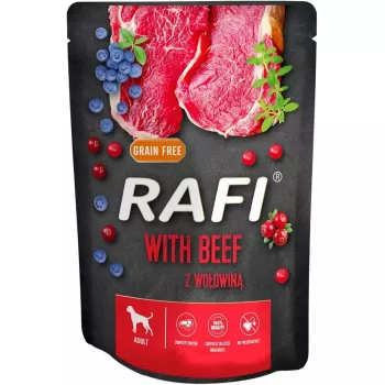 DOLINA NOTECI Rafi märgtoit koertele veiselihaga, 300 g