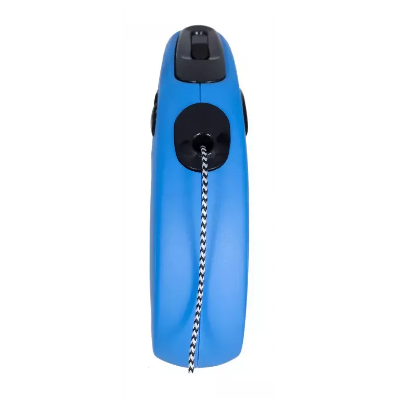 Sissetõmmatav koerarihm Flexi New Classic S — nöör, 5 m, üksikrihm, sinine, max koormus 12 kg