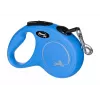 Sissetõmmatav koerarihm Flexi New Classic S, nöörrihm, 5 m pikkus, väikestele koertele 5–10 kg, max koormus 15 kg, sinine