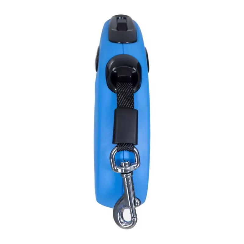 Sissetõmmatav koerarihm Flexi New Classic S, nöörrihm, 5 m pikkus, väikestele koertele 5–10 kg, max koormus 15 kg, sinine