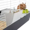 Puuri FERPLAST Casita 120 küülikutele ja merisigadele, metall/plast, 1190×580×600 mm, valge/taupe