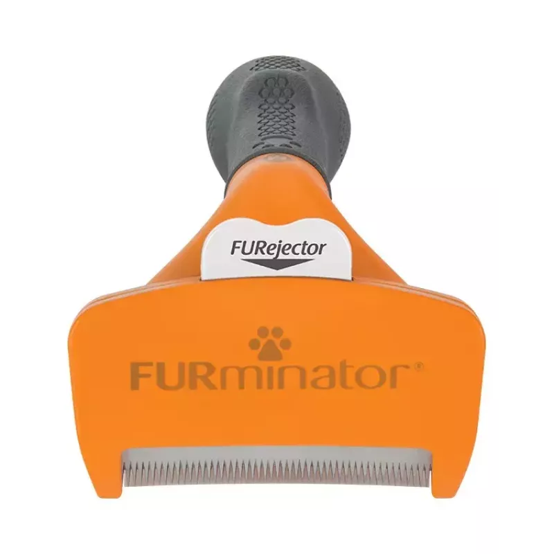 Karvaeemaldushari FURminator FUR151388 keskmistele koertele (10–25 kg), lühike karvkate, hall oranž