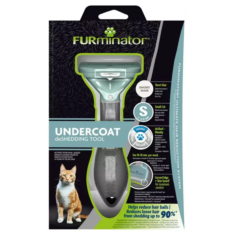 FURminator kassihari FUR151296 — väike suurus pikakarvalistele väiketõugu kassidele, must, 200 g