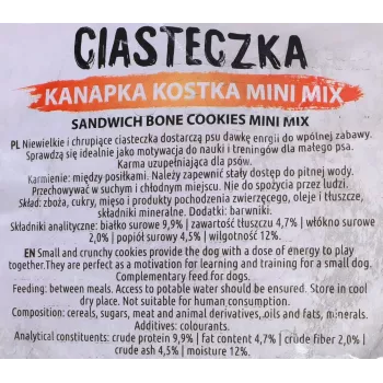 Koerte treeningpreemiad MACED Cube Cookies Mini Mix 1 kg — sorteeritud minikuubikuküpsised, linnulihamaitseline segu