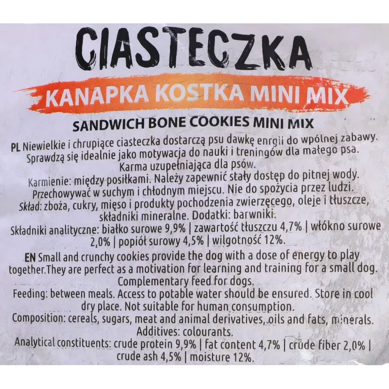 Koerte treeningpreemiad MACED Cube Cookies Mini Mix 1 kg — sorteeritud minikuubikuküpsised, linnulihamaitseline segu