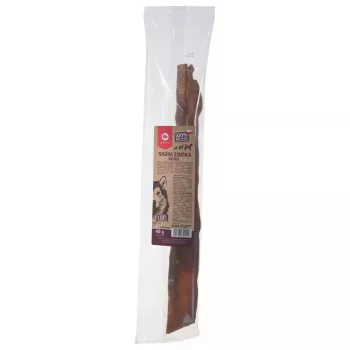 Koerte närimismänguasi MACED Wild boar skin 45 cm — naturaalne nahast närimiskont, 40 g, ulukiliha maitse, suhkru- ja gluteenivaba
