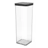 Söödakonteiner rotho 1160608080 2 L Must läbipaistev, 100×100×285 mm, tehnopolümeer