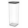 Söödakonteiner rotho 1160608080 2 L Must läbipaistev, 100×100×285 mm, tehnopolümeer
