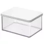 Söödakonteiner rotho Dispenser Loft 11610 ristkülikukujuline 2,25 L, tehnopolümeer, valge, 200×150×96 mm