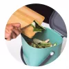 Jäätmemahuti rotho Albula ristkülikukujuline plastikust 6 L, taaskasutatud plast, tumeroheline, riputusava