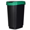Kolme sektsiooniga jäätmesorteerija rotho Twist 3 × 25 L (tehnopolümeer, must, 252×333×476 mm)