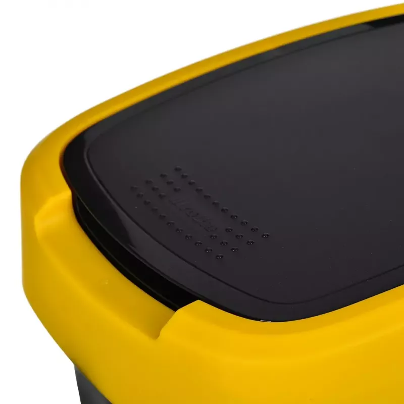 Kolme sektsiooniga jäätmesorteerija rotho Twist 3 × 25 L (tehnopolümeer, must, 252×333×476 mm)