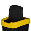 Kolme sektsiooniga jäätmesorteerija rotho Twist 3 × 25 L (tehnopolümeer, must, 252×333×476 mm)