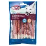 Trixie Dog Chewing Rolls Denta Fun Duck 80 g — närimishambapreemia täiskasvanud koertele, 12 cm
