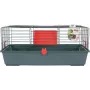 Näriliste puur ZOLUX Classic 80 — kahetasandiline metallist/plastist korpus, 800×430×330 mm, 31 mm varbavahe, hall/punane