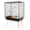 Cage ZOLUX Neo Cozy Large Rodents H80 Must — metallist/plastist puur rottidele ja hiirtele, K 80 cm, L 78 cm, S 48 cm