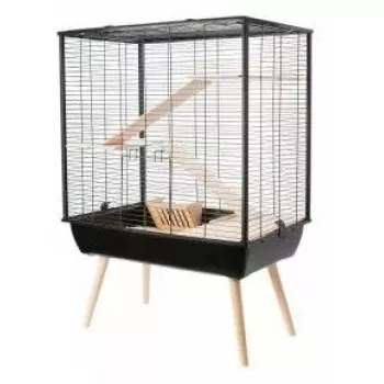Cage ZOLUX Neo Cozy Large Rodents H80 Must — metallist/plastist puur rottidele ja hiirtele, K 80 cm, L 78 cm, S 48 cm